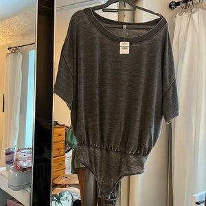 Free People bodysuit off shoulder